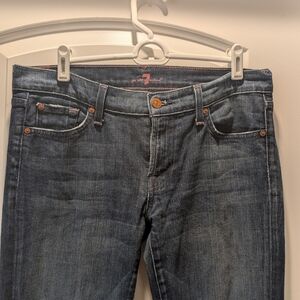 7 For All Mankind Women's Boot Cut Jeans - Dark Blue